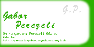 gabor perczeli business card